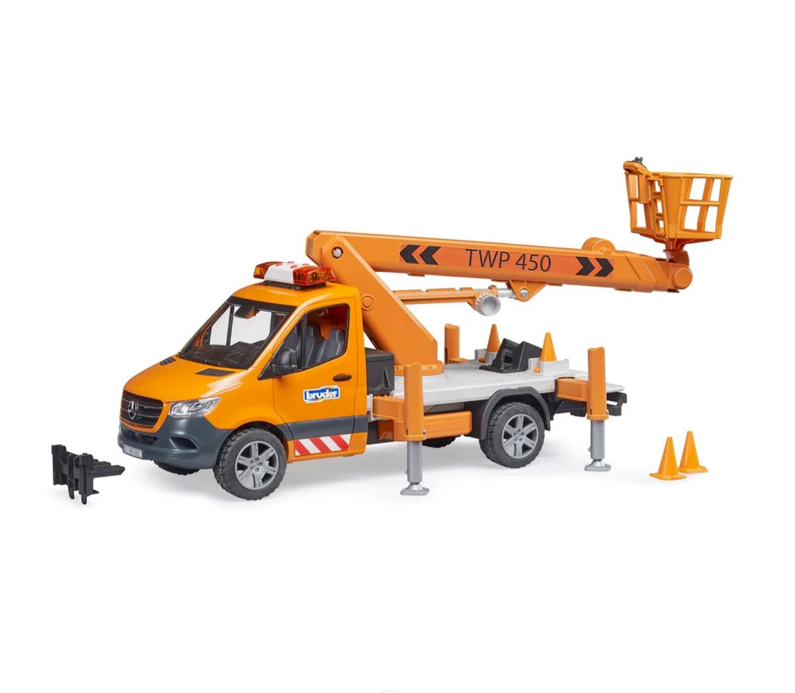 Bruder新品 02679 MB Sprinter w/Working Platform + Light & Sound Module