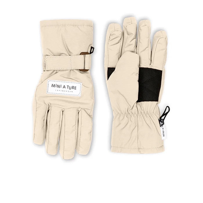 丹麦Mini A Ture- Celio fleece lined gloves1054-ANGORA CREAM