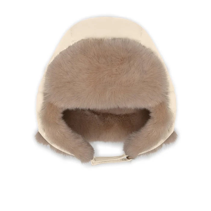 丹麦Mini A Ture- Crister teddy lined winter hood1054-ANGORA CREAM