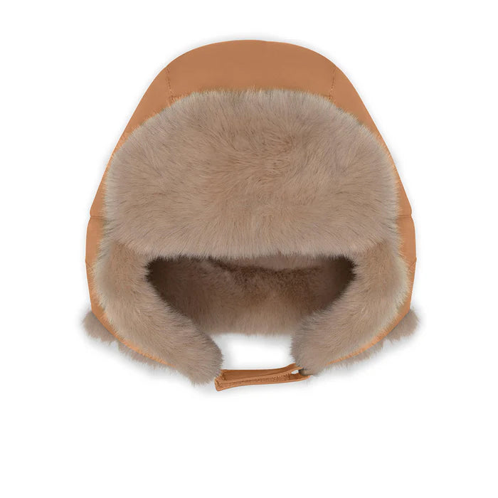 丹麦Mini A Ture- Crister teddy lined winter hood1563-PECAN BROWN