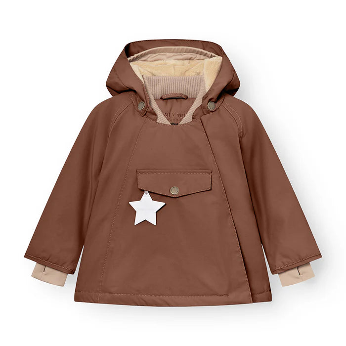 丹麦Mini A Ture- Wang fleece winter jacket 1691-ROOT BEER BROWN