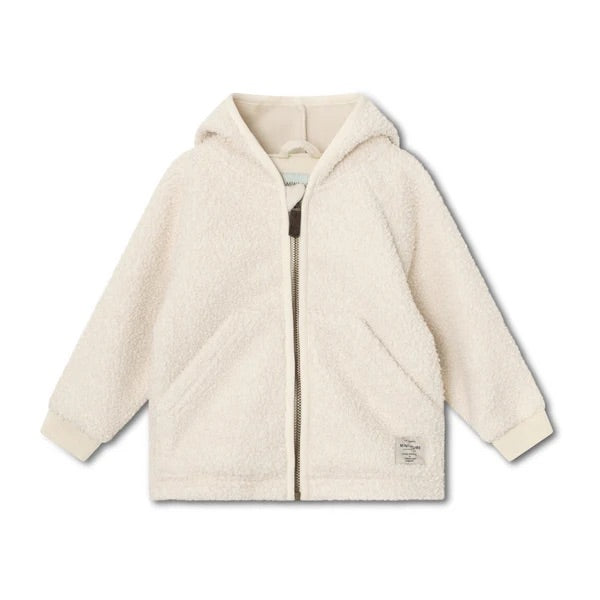 丹麦Mini A Ture- Liff teddyfleece jacket 1054-ANGORA CREAM