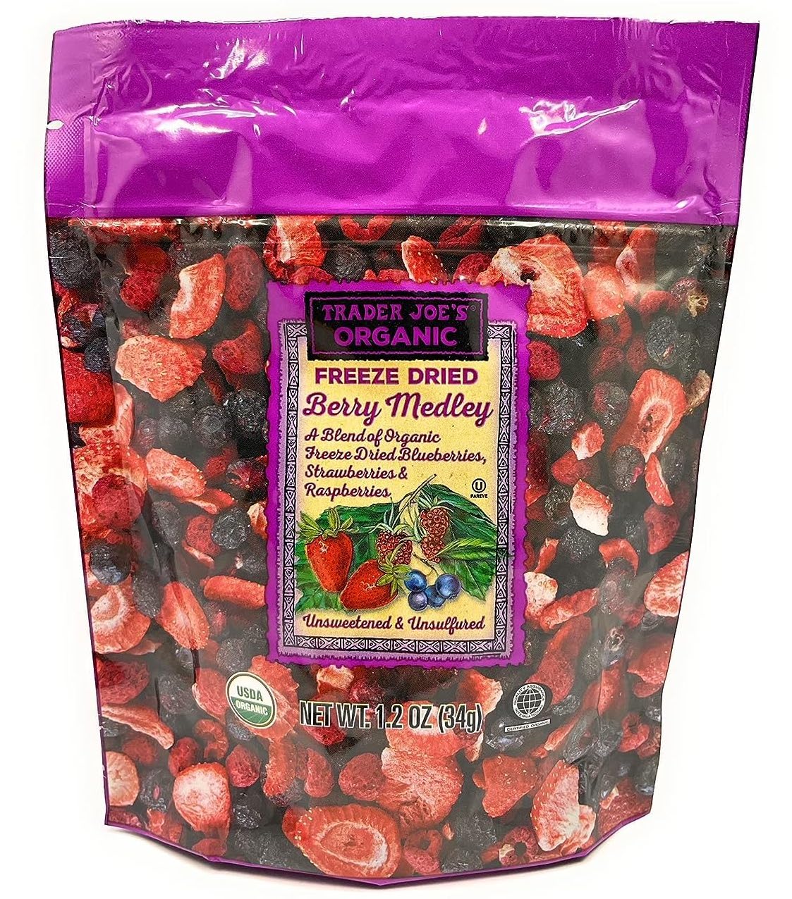 三莓一体Organic Freeze-Dried Berry Medley