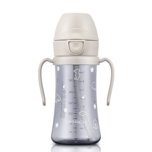 韩国Grosmimi Ppsu Straw Cup with Flip Top - 300ml