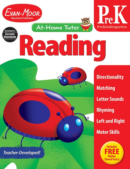 At-Home Tutor: Reading & Language, Grade PreK - Activity Book