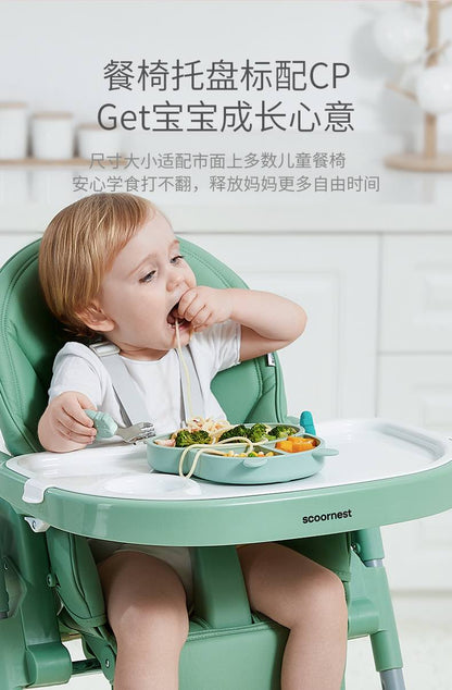 科巢超稳吸盘分区餐盘4月以上