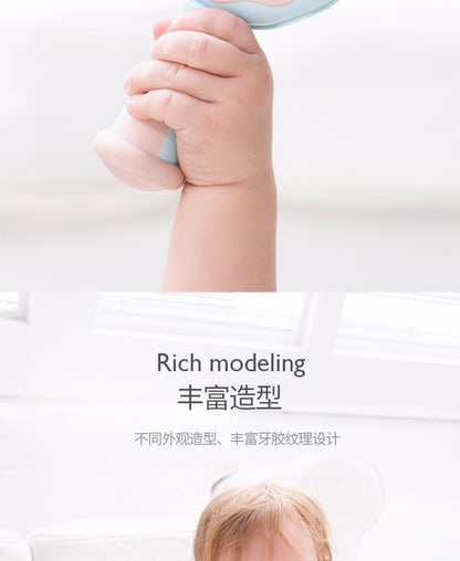 乐亲曼哈顿手抓球咬胶摇铃0-1岁