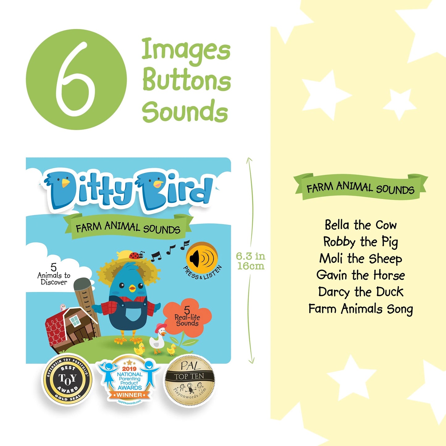Ditty Bird Farm Animals Sounds