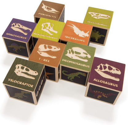 美国Uncle Goose Dinosaur Blocks-质感满满的益智积木块