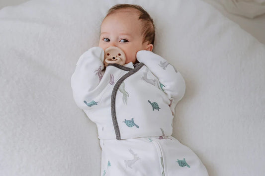 Nest Designs Organic Cotton Startle Stop Sleep Bag 0.5 TOG - The Tortoise & The Hare(0-3M)