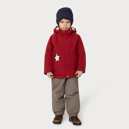 丹麦Mini A Ture- Valonso fleece lined winter jacket 2850-RED MERLOT