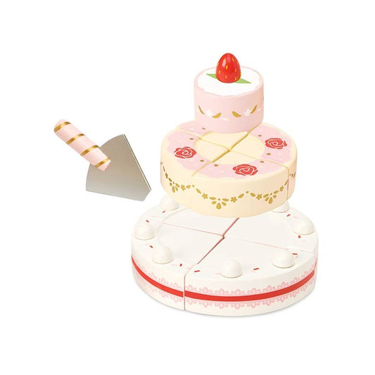 英国Le Toy Van木质草莓婚礼蛋糕