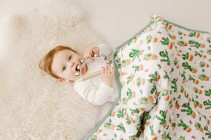 Nest Designs Small Quilted Winter Blanket 3.2 TOG - Eric Carle I spy Cacti
