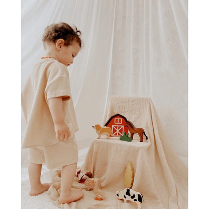 土耳其L and Wood 木质农场动物叠叠乐