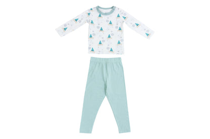 Nest Designs Bamboo Jersey Two-Piece Long Sleeve PJ Set - The Happy Hermit