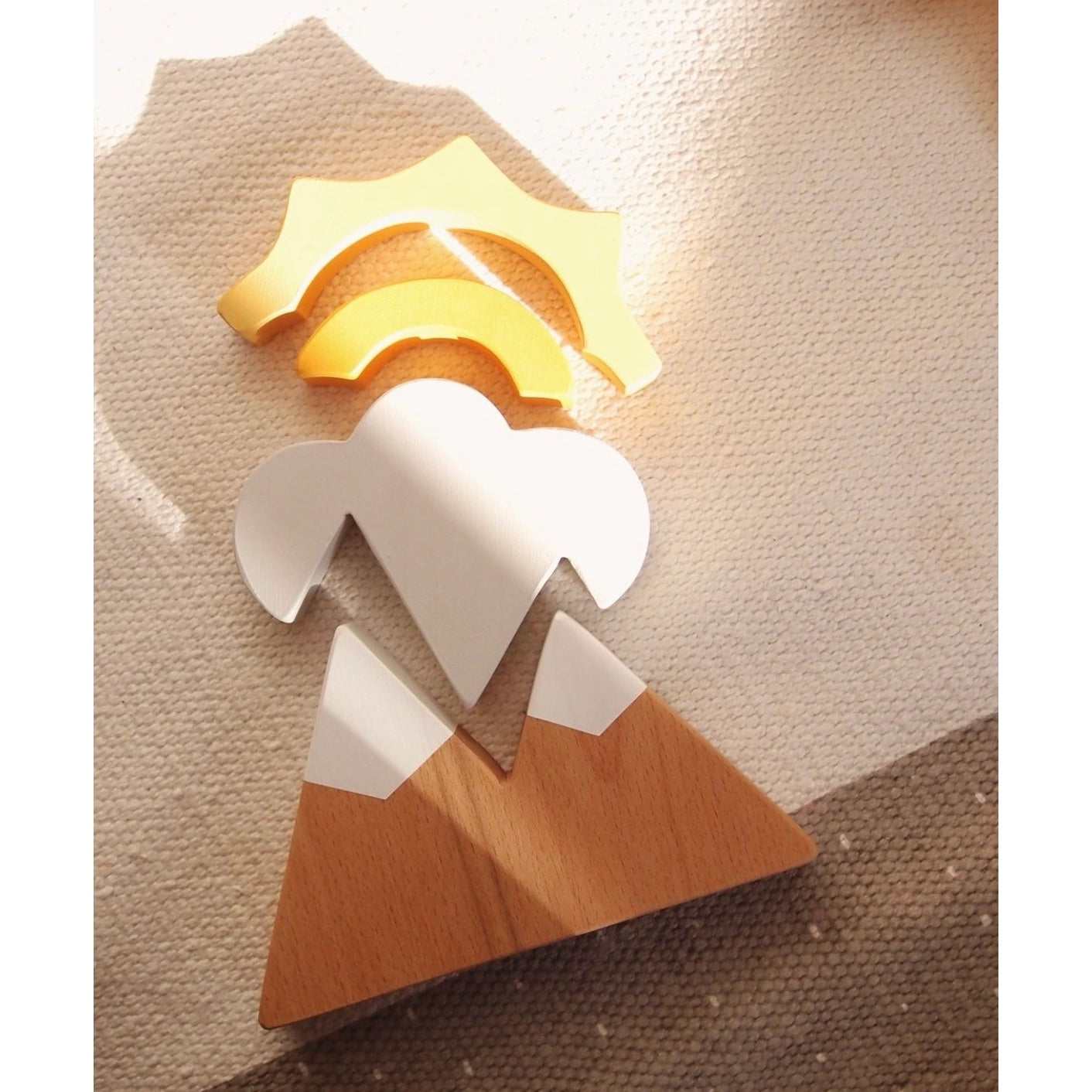 土耳其L and Wood 山与太阳木质叠叠乐