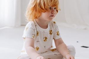 Nest Designs Bamboo Jersey Short Sleeve T-Shirt - The Lion and The Mouse