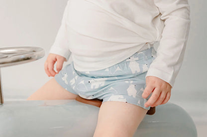 Nest Designs Bamboo Girls Boy Short Underwear (2 Pack) - Polar Bear