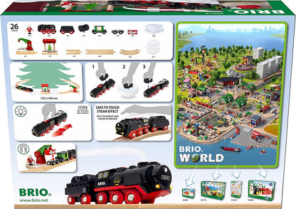 瑞典Brio-Christmas Steaming Train Set