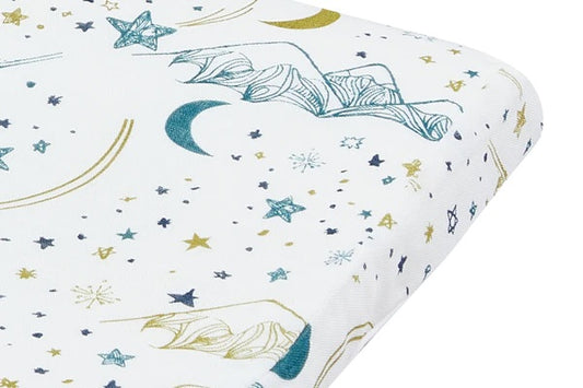 Nest Designs Bamboo Toddler Pillow with Pillowcase (Medium) - Stars White- 55X35