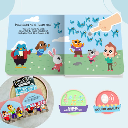 Ditty Bird Musical Book : Music of Mozart | Classical Music