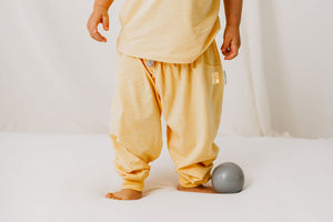 Nest Designs Bamboo Jersey Harem Pants - Pantone Sunset Gold