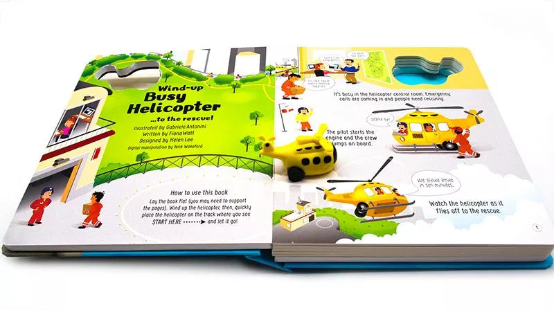 Usborne轨道书Busy Helicopter Book