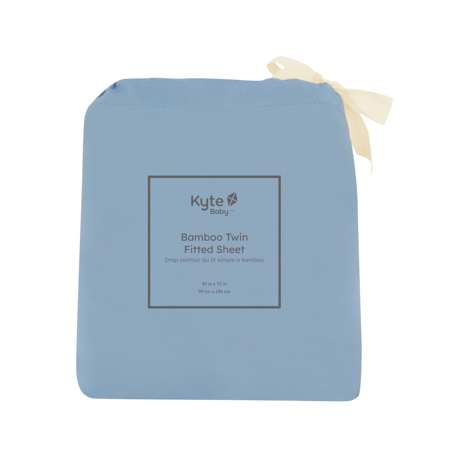 Kyte Fitted Twin Sheet in Slate