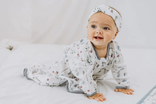 Nest Designs-Bamboo Cotton Jersey Swaddle Sleep Bag 0.25 TOG - The Town Mouse & The Country Mouse