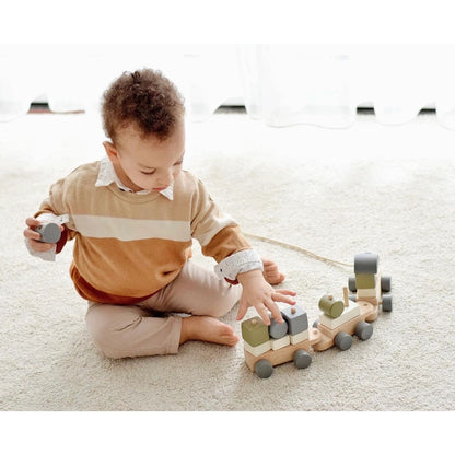 土耳其L and Wood 小火车木制积木