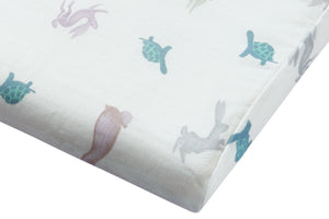 Nest Designs Bamboo Toddler Poplin Pillow with Pillowcase (Medium) - The Tortoise & The Hare - 55X35