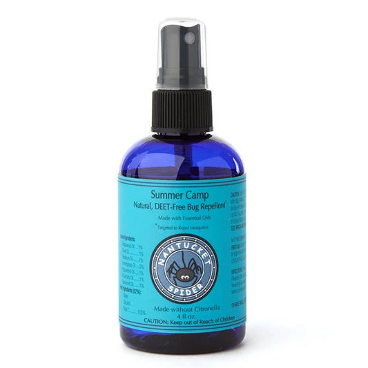 美国Nantucket Spider Summer Camp Natural Bug Repellent Spray For Kids 4oz- Deet Free-99%的有效性