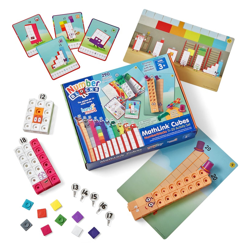 美国Numberblocks Mathlink Cubes 11-20 Set