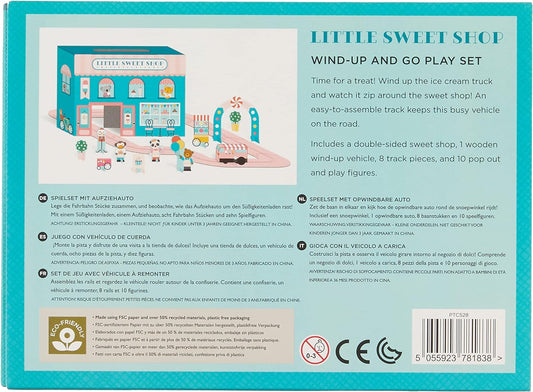 美国Petit Collage Wind Up + Go Playset Little Sweet Shop-轨道玩具