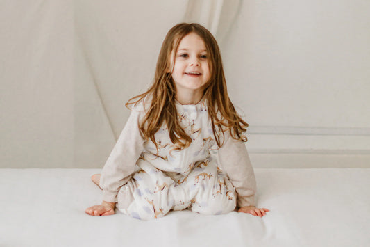 Nest Designs 2.5 TOG Wool Blended Long Sleeve Footed Sleep Bag - Gazelle Sky