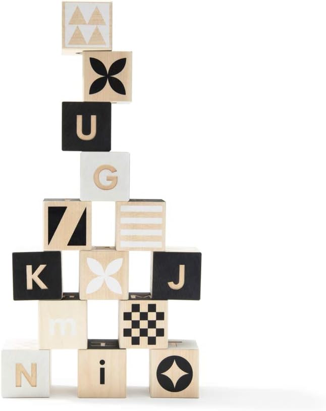美国Uncle Goose Classic Abc Blocks-质感满满的益智积木块