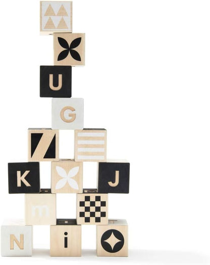 美国Uncle Goose Classic Abc Blocks-质感满满的益智积木块