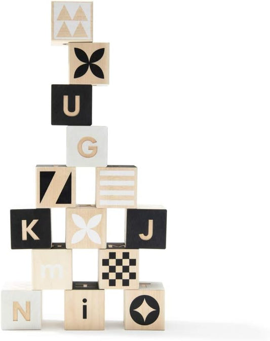 美国Uncle Goose Classic Abc Blocks-质感满满的益智积木块