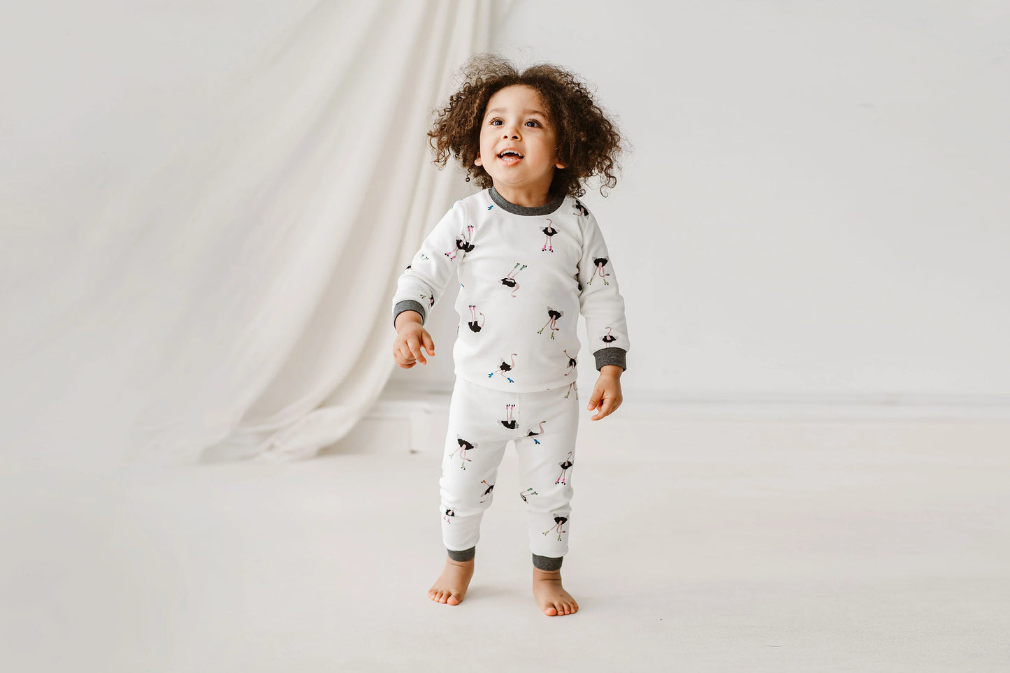 Nest Designs Organic Cotton Two-Piece PJ Set - Let's Roll!