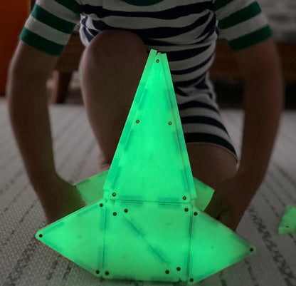 MAGNA-TILES Glow 16-Piece Set 网红荧光磁力片