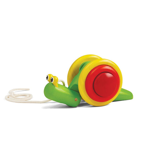 泰国PlanToys Pull Along Snail