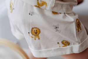 Nest Designs Bamboo Jersey Shorts - The Lion and The Mouse