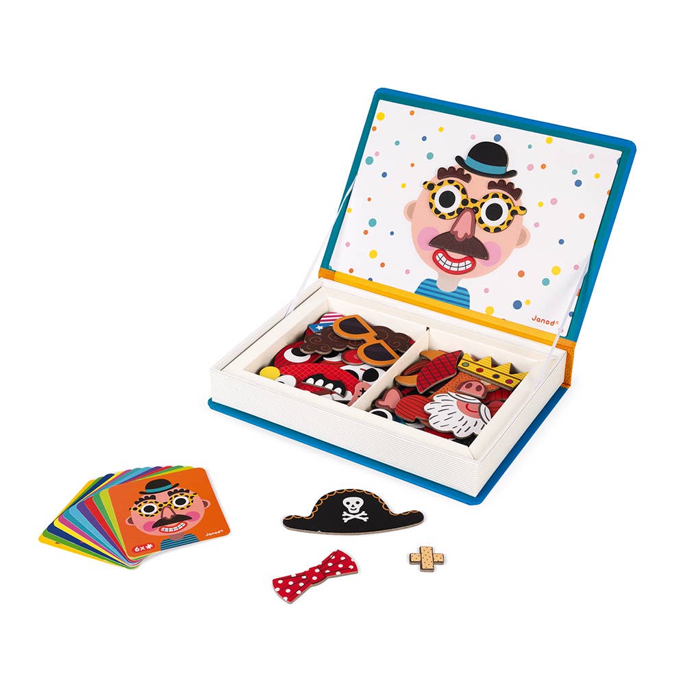 法国Janod Magneti'book - Boy's Crazy Faces
