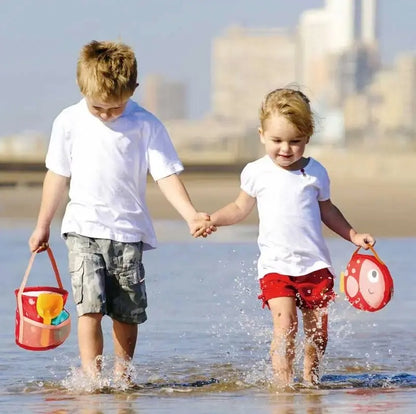 Hape Fold And Go Beach Toy Sets With Easy Carry Bag海滩折叠易携带玩具套装