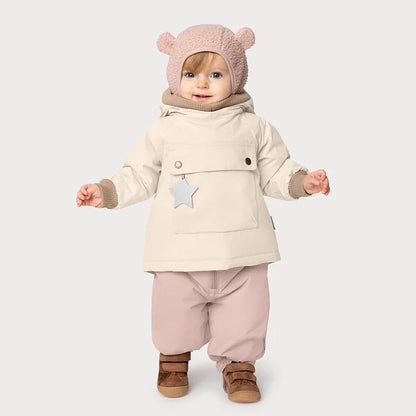 丹麦Mini A Ture- Baby Wen fleece lined winter anorak 1563-PECAN BROWN