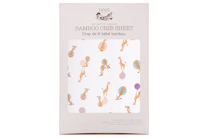 Nest Designs Bamboo Fitted Crib Sheet - Giraffe Shapes