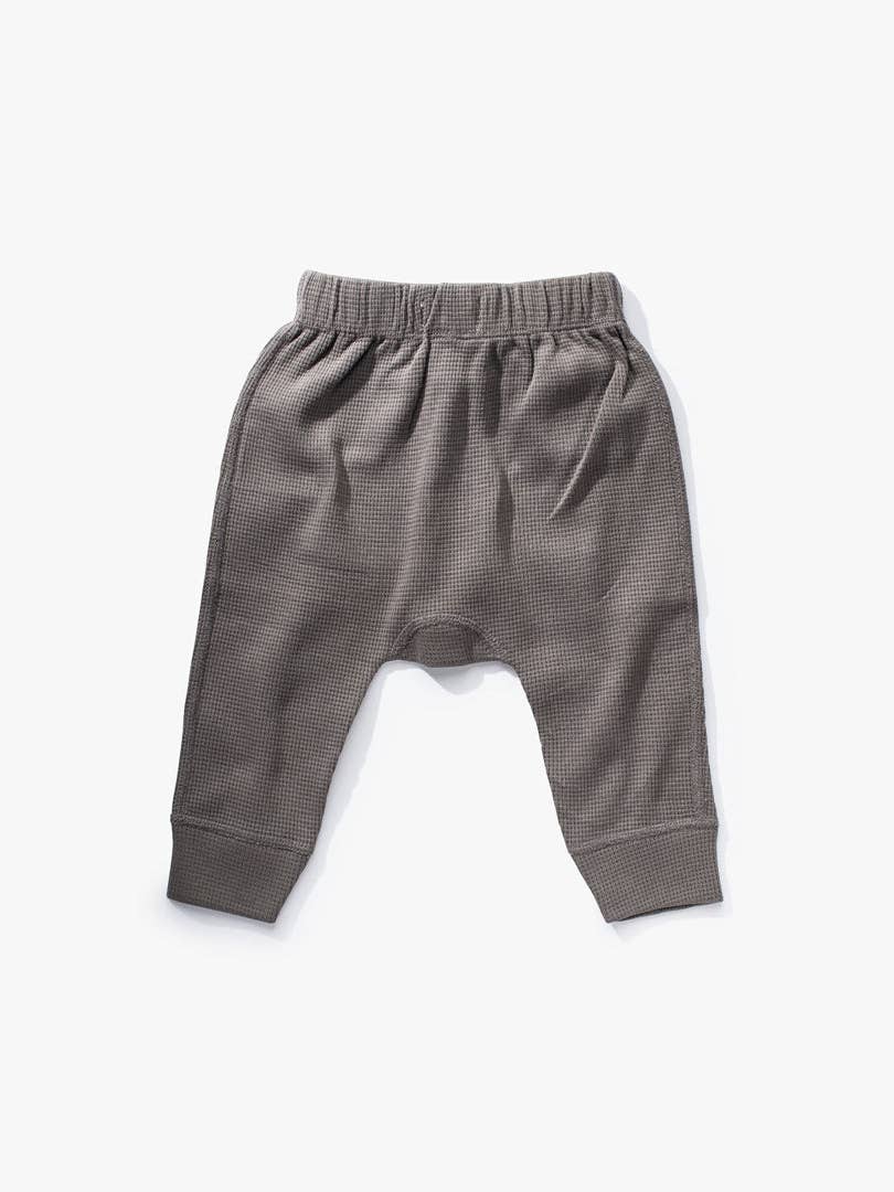 加拿大Sapling Child Be Happy Waffle Pants-有机棉华夫系列