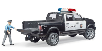 每个男孩子的梦想 Bruder 02505 Police Ram 2500 w/ Policeman and Light & Sound Module