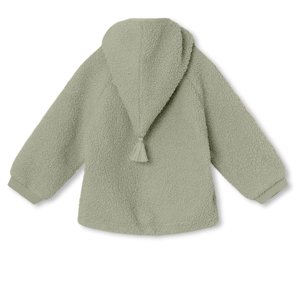 Mini A Ture Liff Teddy Fleece Jacket - Vert