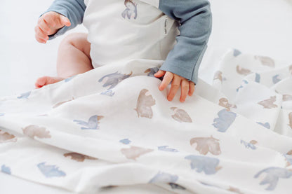 Nest Designs Bamboo Swaddle Blankie (Single) - Rhino Hipppo